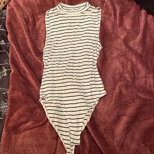 Tank top bodysuit turtleneck